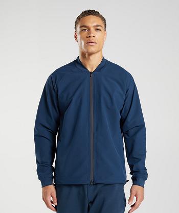 Pánské Bundy Gymshark Studio Tmavě Blankyt | CZ 2685EBC